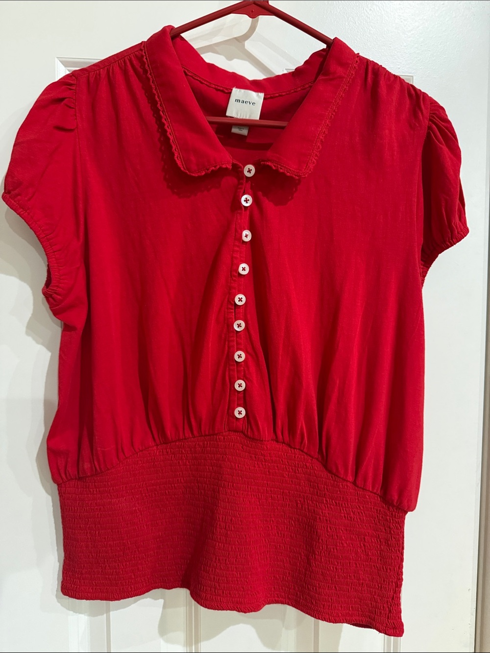 anthropology “Maeve” blouse size Large